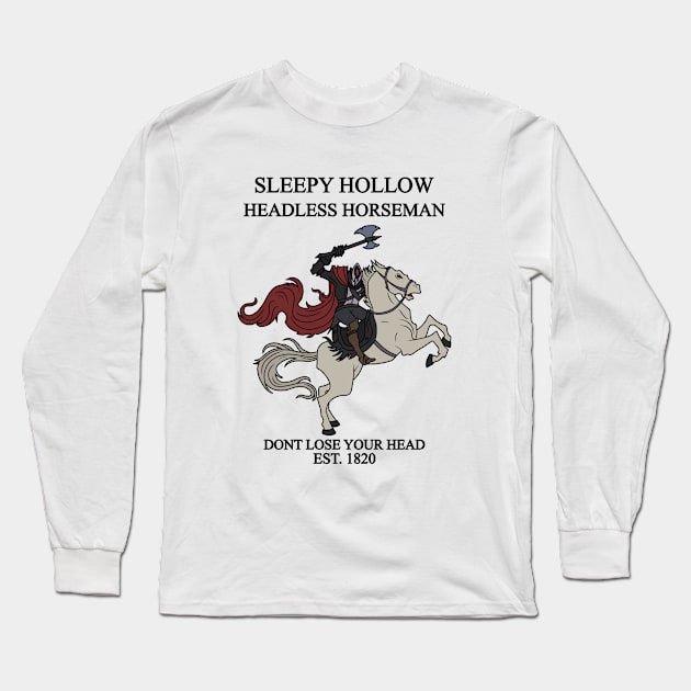 Headless Horseman Long Sleeve T-Shirt by valentinahramov